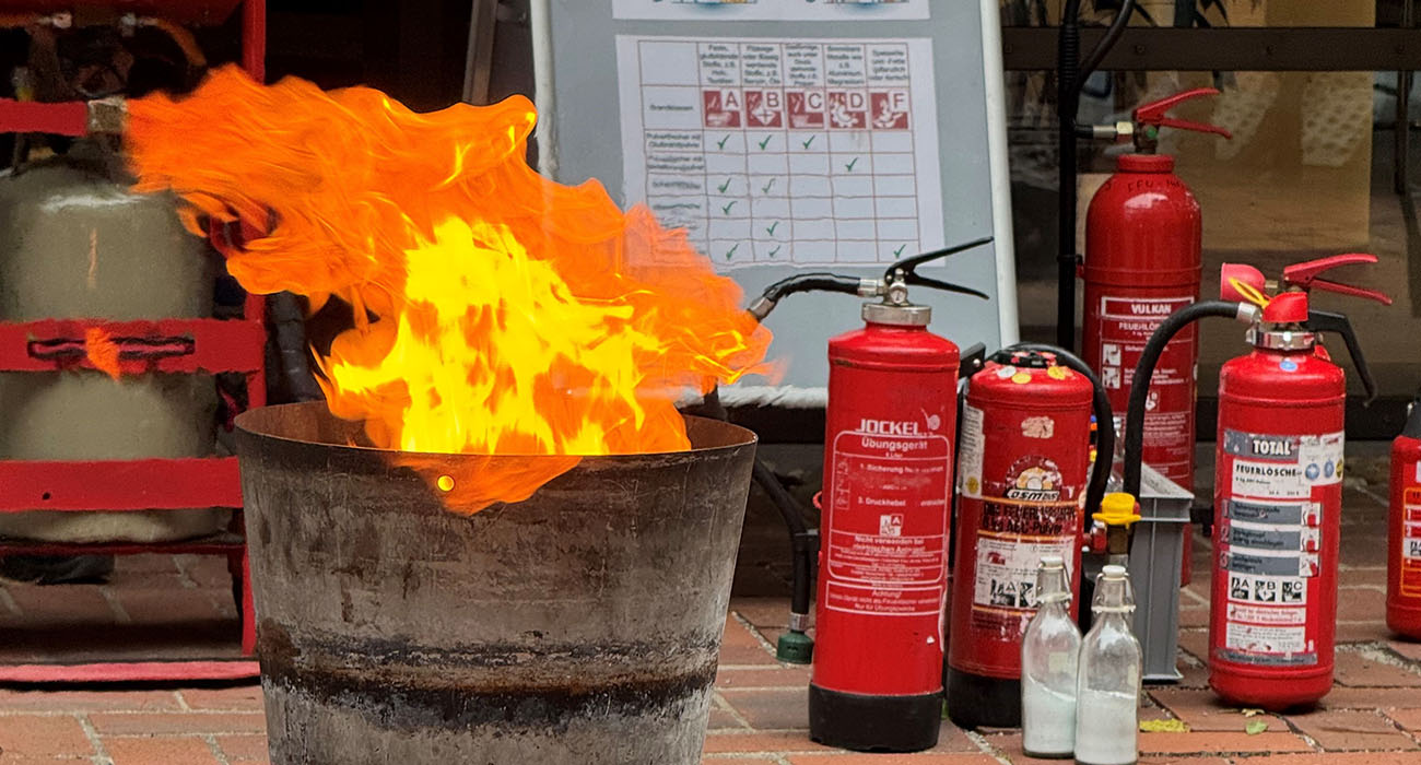 Brandschutzschulung für unser Team